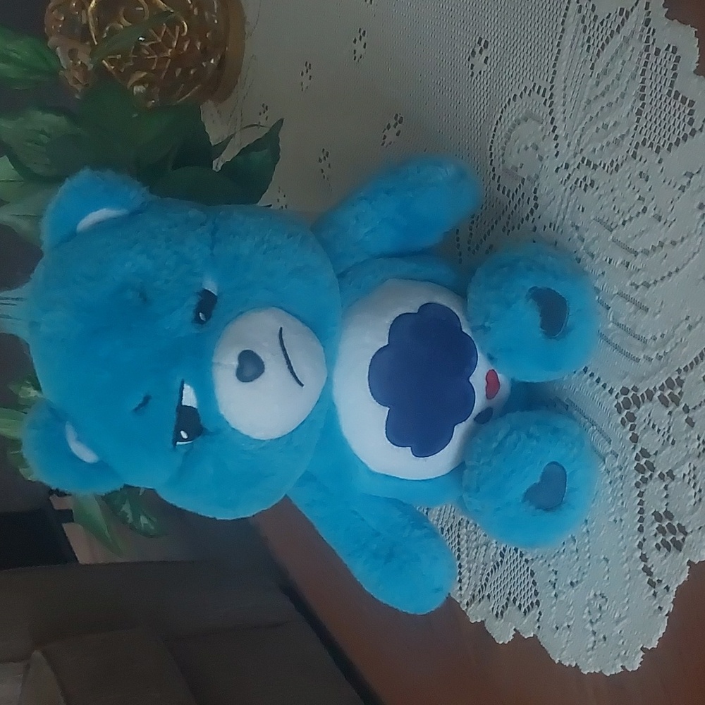 2020 Basic Fun Carebears Grumpy Bear Plush 13" - Picture 2 of 16